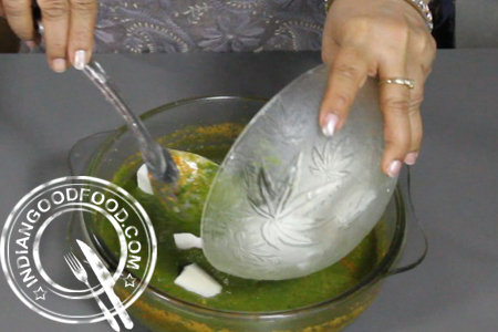 palak paneer in microwave