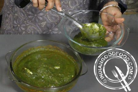 palak paneer in microwave