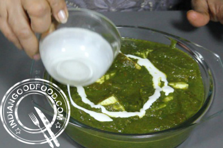 palak paneer in microwave