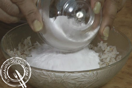 sweet coconut parantha recipe